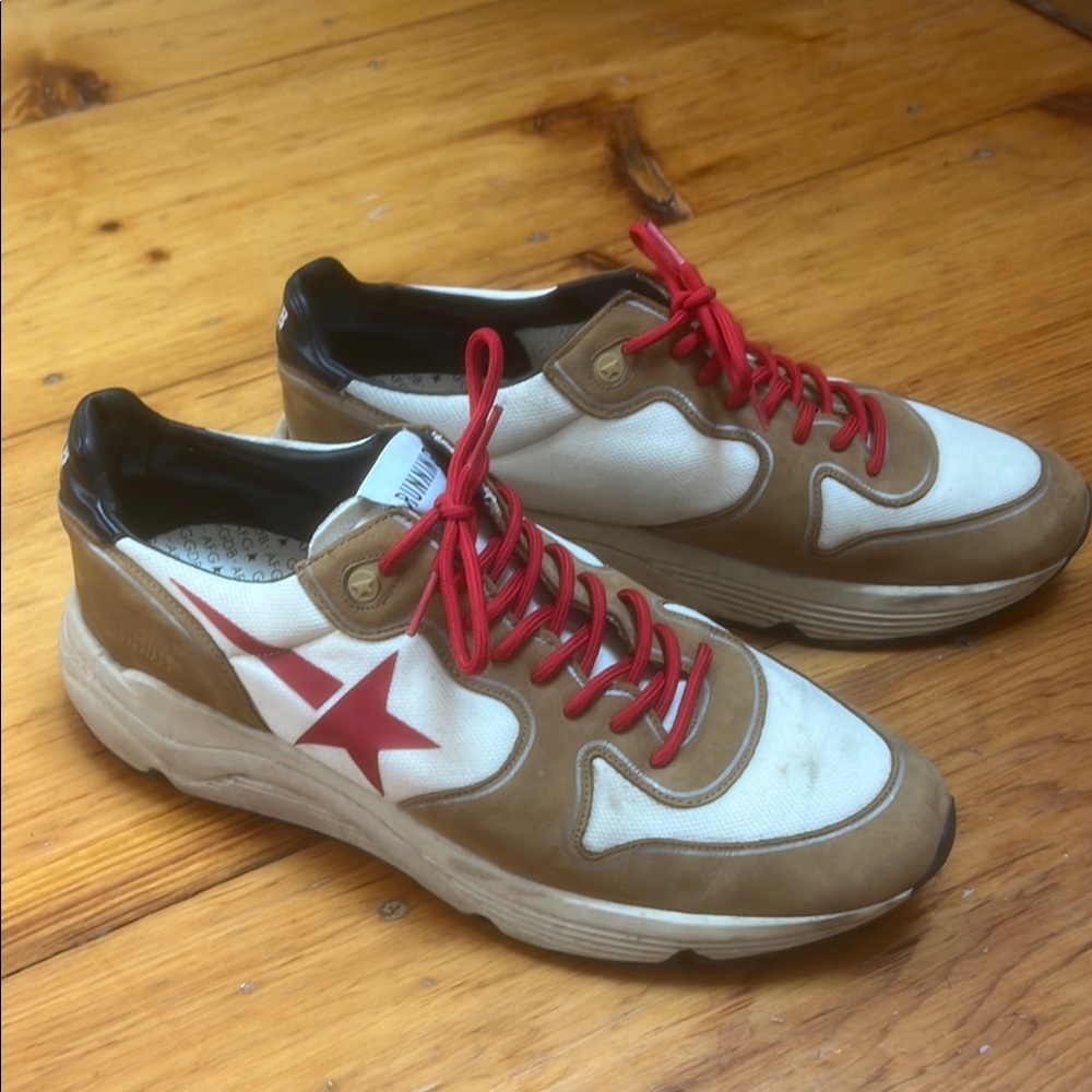 Golden Goose Running Sole 'Camel Brown Red'